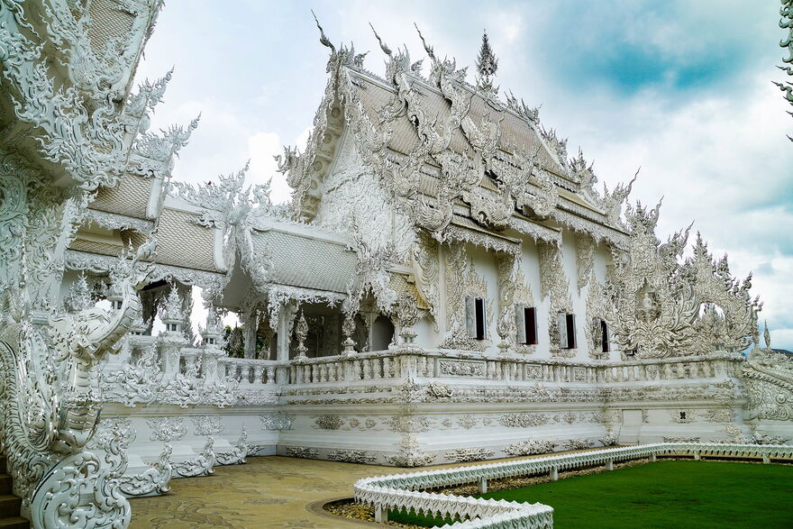 Weißer Tempel in Chiang Rai